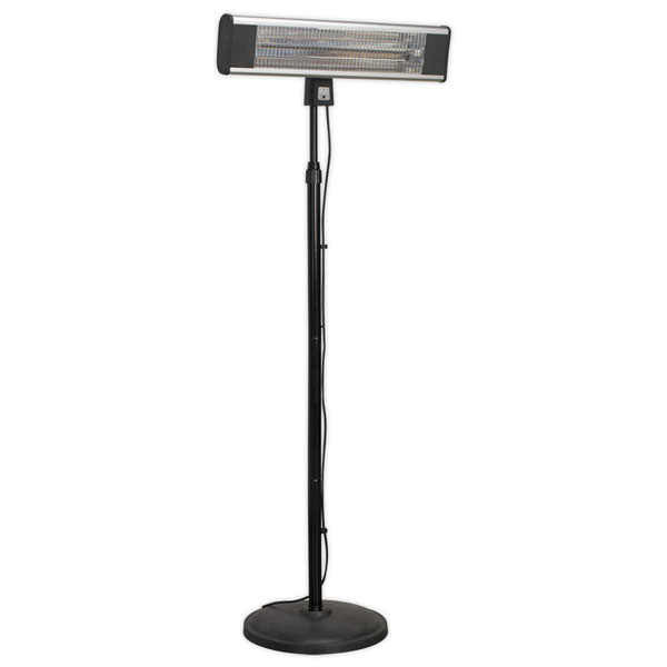 Sealey IFSH1809R High Efficiency Carbon Fibre Infrared Patio Heater 1800W/230V with Telescopic Floor Stand