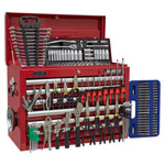 Sealey AP33109COMBO Topchest 10 Drawer With BB Runners - Red & 137pc Tool Kit