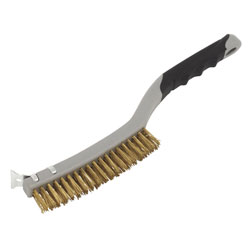 Sealey WB106 Wire Brush with Brass Fill & Scraper