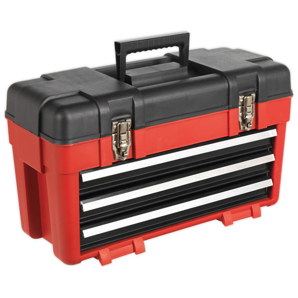 Sealey AP1003 Toolbox 585mm 3 Drawer Portable