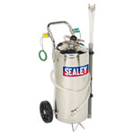 Sealey TP200S Air Operated Fuel Drainer 40ltr Stainless Steel