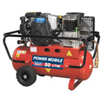 Sealey SA5040 Compressor 50ltr Belt Drive Petrol Engine 4hp