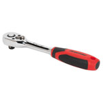 Sealey AK8946 Ratchet Wrench 1/4Sq Drive Pear-Head Flip Reverse