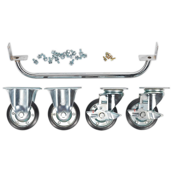 Sealey API565KIT Industrial Handle & Wheel Kit for 565mm Cabinets