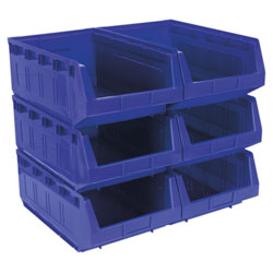 Sealey TPS56B Plastic Storage Bin 310 x 500 x 190mm - Blue Pack of 6