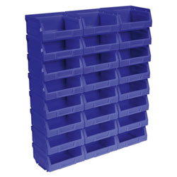 Sealey TPS124B Plastic Storage Bin 103 x 85 x 53mm - Blue Pack of 24