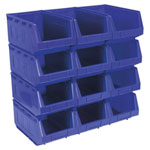 Sealey TPS412B Plastic Storage Bin 210 x 355 x 165mm - Blue Pack of 12