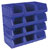 Sealey TPS412B Plastic Storage Bin 210 x 355 x 165mm - Blue Pack of 12