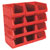 Sealey TPS412R Plastic Storage Bin 209 x 356 x 164mm - Red Pack of 12