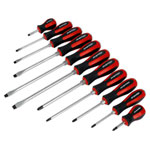 Sealey AK4933 Screwdriver Set 11pc Hammer-Thru