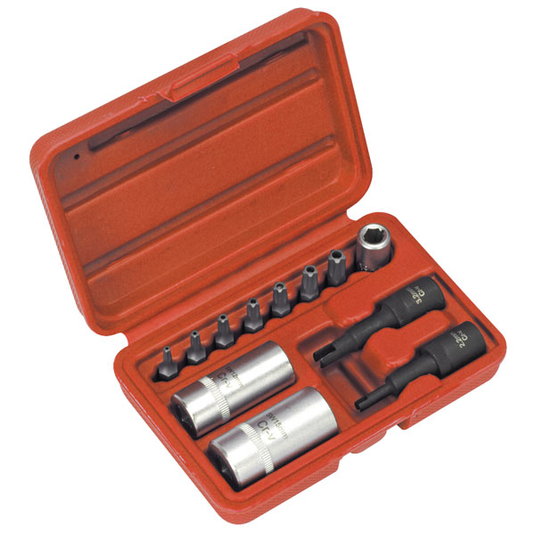 Sealey VS603 Air Conditioning Tool Kit 12pc Rapid Online