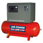 Sealey SAC72775BLN Compressor 270ltr Belt Drive 7.5hp 3ph 2-Stage Cast Cylinders