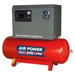 Sealey SAC42755BLN Compressor 270ltr Belt Drive 5.5hp 3ph 2-Stage Cast Cylinders