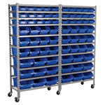 Sealey TPS72 Mobile Bin Storage System 72 Bins