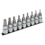 Sealey AK6222 TRX-P Socket Bit Set 9pc 3/8Sq Drive 50mm