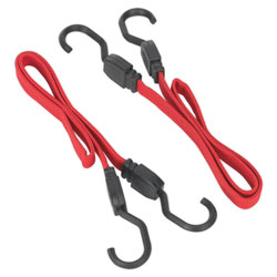 Sealey BCS17 760mm Flat Bungee Cord Set 2pc