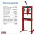 Sealey YK10ECF Hydraulic Press 10tonne Economy Floor Type
