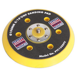 Sealey PTC150DFV DA Dust-Free Backing Pad for Hook & Loop Discs Ø145mm ...