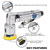 Sealey SA70 Air Orbital Sander Mini Disc 50mm