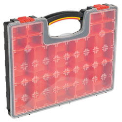 Sealey APAS2R Parts Storage Case with 20 Removable Compartments