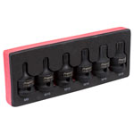 Sealey AK5608 Impact Spline Socket Bit Set 6pc 1/2Sq Drive