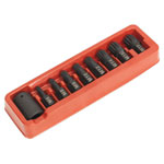 Sealey AK5611 Impact Spline Bit & Holder Set 9pc 1/2Sq Drive