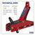 Sealey 1025HL Trolley Jack 2.25tonne High Lift SUV Super Rocket Lift