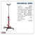 Sealey 500ETJ Transmission Jack 0.5tonne Vertical