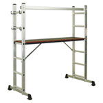 Sealey ASCL2 Aluminium Scaffold Ladder 4-Way EN 131