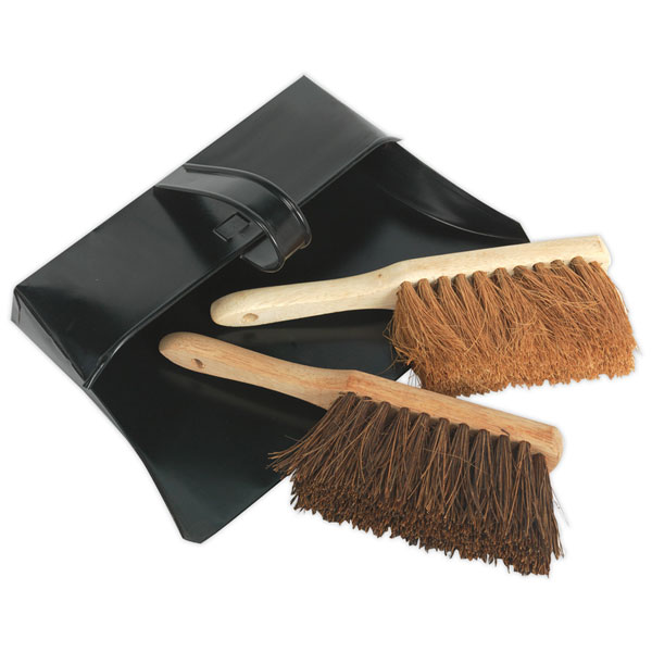 Sealey BM26 Dustpan & Brushes Metal