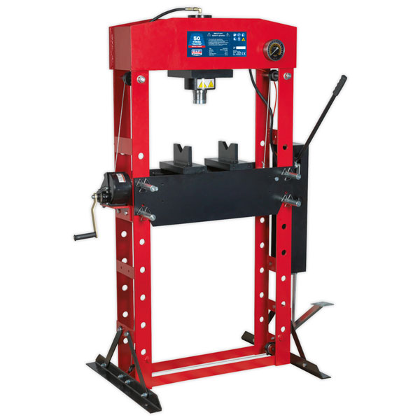 Sealey YK50FFP Hydraulic Press Premier 50tonne Floor Type with Foot Pedal