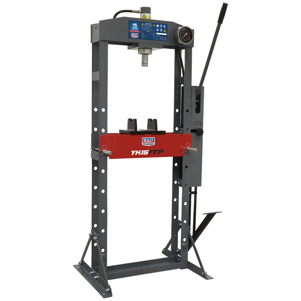 Sealey YK15FFP Hydraulic Press Premier 15tonne Floor Type with Foot Pedal