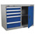 Sealey API1103B Industrial Cabinet/Workstation 5 Drawer & 1 Shelf Locker