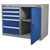 Sealey API1103B Industrial Cabinet/Workstation 5 Drawer & 1 Shelf Locker