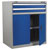 Sealey API8810 Industrial Cabinet 2 Drawer & 1 Shelf Double Locker