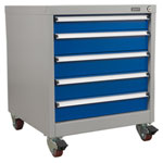 Sealey API5657A Mobile Industrial Cabinet 5 Drawer