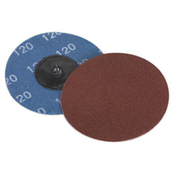 Sealey PTCQC75120 Quick-Change Sanding Disc Ø75mm 120Grit Pack of 10