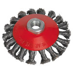 Sealey CWB101 Conical Wire Brush Ø100mm M14 x 2mm