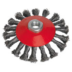 Sealey CWB115 Conical Wire Brush Ø115mm M14 x 2mm