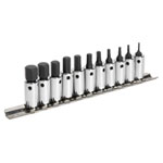 Sealey AK62251 Hex Socket Bit Set 11pc 1/4"Sq Drive Metric