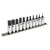 Sealey AK62251 Hex Socket Bit Set 11pc 1/4Sq Drive Metric