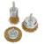 Sealey BWBS03 Wire Brush Set 3pc Brassed
