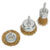 Sealey BWBS03 Wire Brush Set 3pc Brassed