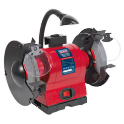 Sealey BG200WL Bench Grinder 200mm with Work Light 550W/230V