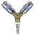 Sealey AC87 Twin Coupling Bodies Y-Adaptor