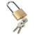 Sealey PL102L Brass Body Padlock Long Shackle 50mm