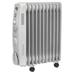 Sealey RD2500T Oil Filled Radiator 2500W/230V 11 Element with Timer