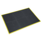 Sealey MIC1218Y3 Interlocking Comfort Workshop Mat 1240 x 1825mm - Hi-Vis Edges