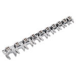 Sealey AK5989 Crow's Foot Open End Spanner Set 10pc 3/8Sq Drive Metric