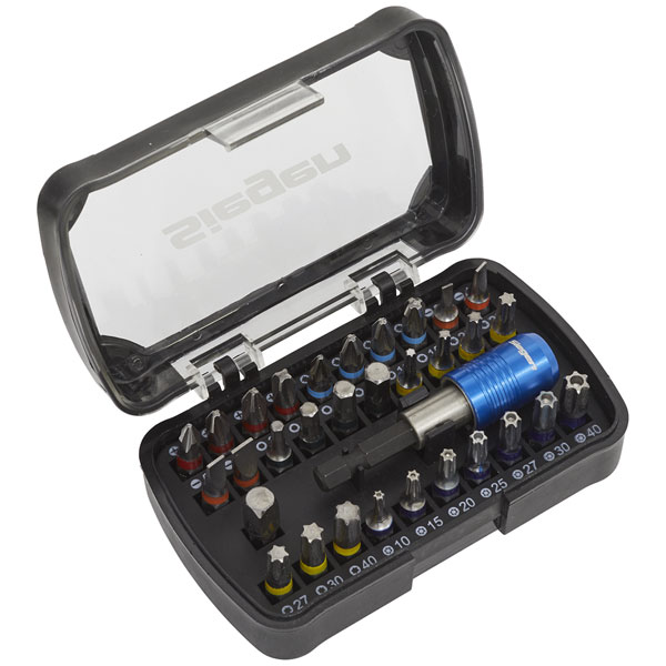 Siegen Power Tool Bit Set 32PC Colour-coded S2